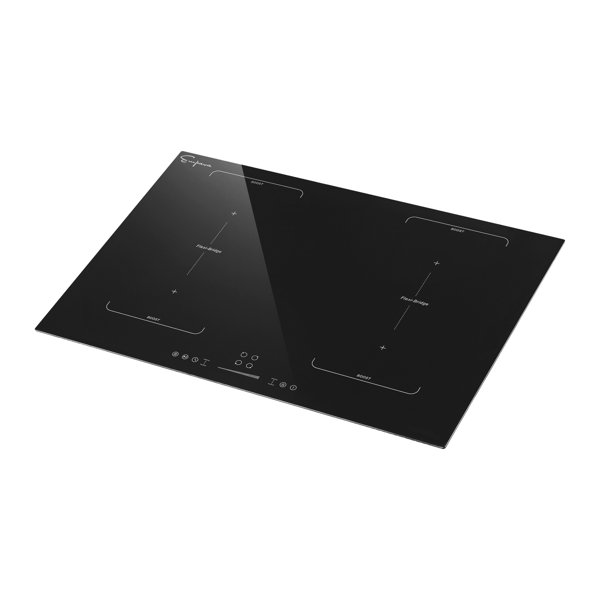 Empava 30" Black Induction 4 Burner Cooktop with Dual Size Power Burner